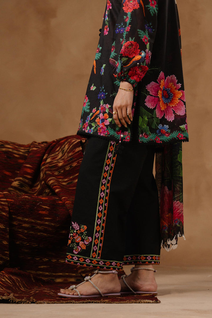 Sana Safinaz - Muzlin Lawn Unstitch Suit For Women - 3 Piece