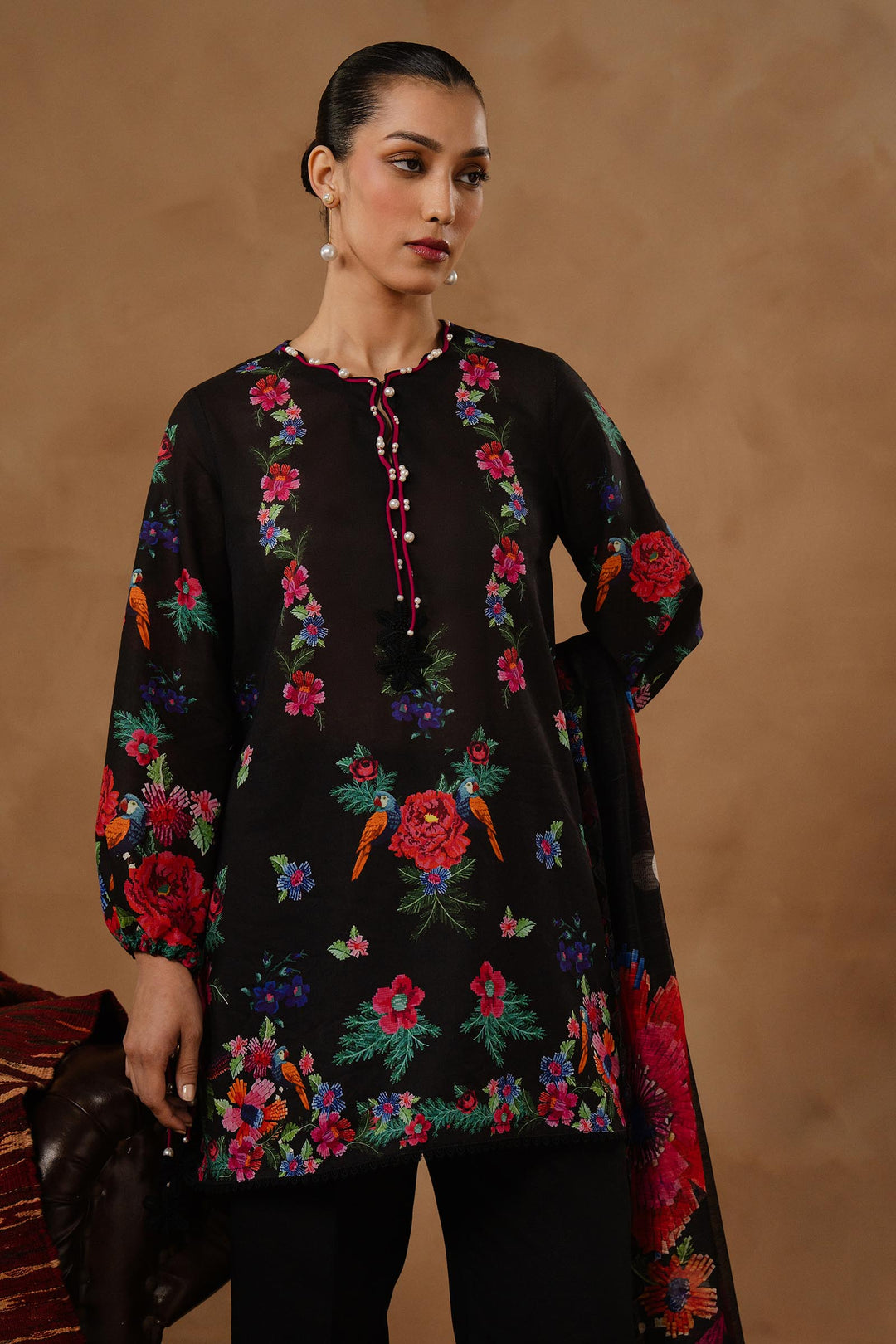 Sana Safinaz - Muzlin Lawn Unstitch Suit For Women - 3 Piece