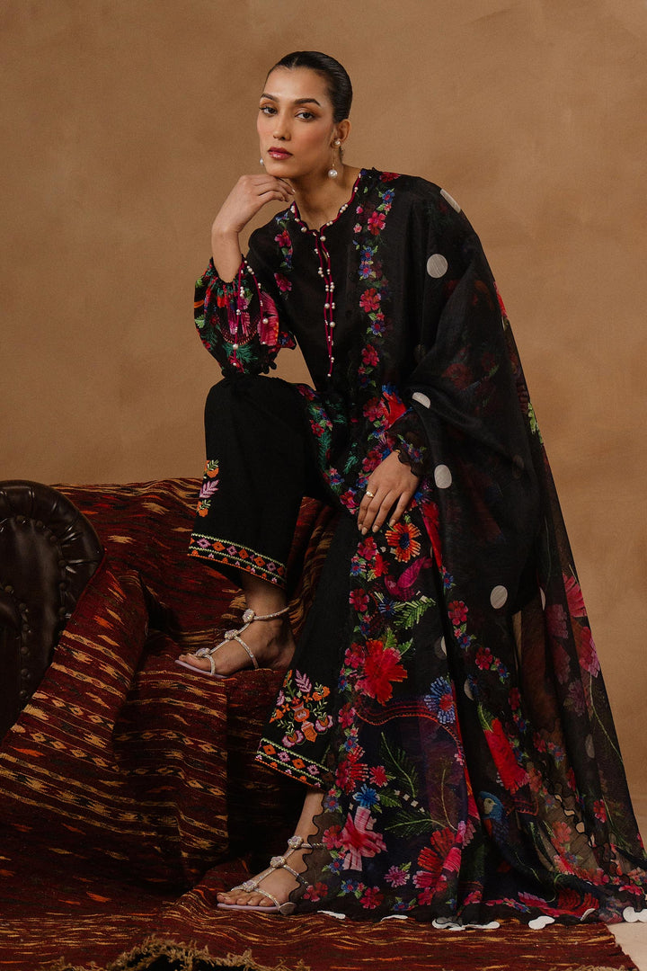 Sana Safinaz - Muzlin Lawn Unstitch Suit For Women - 3 Piece