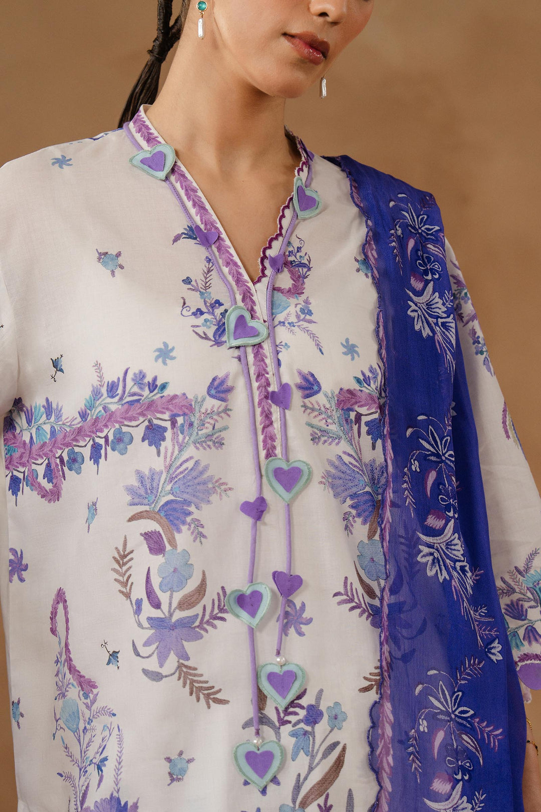 Sana Safinaz - Muzlin Lawn Unstitch Suit For Women - 3 Piece