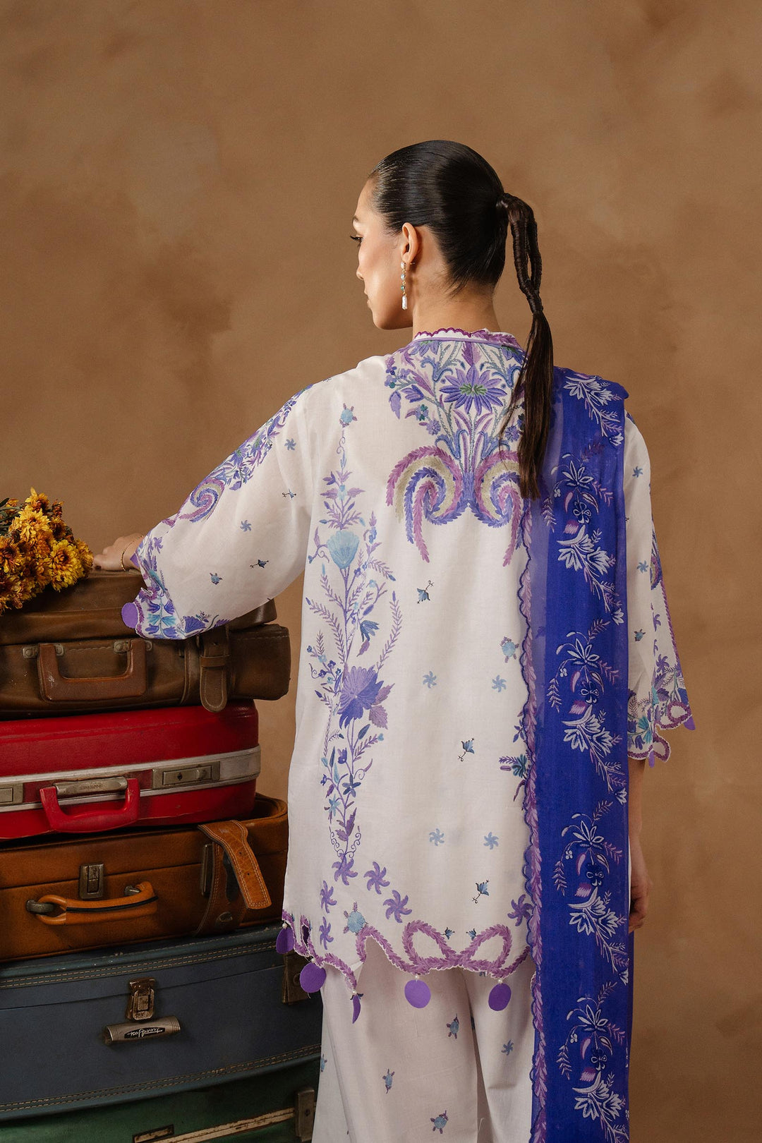 Sana Safinaz - Muzlin Lawn Unstitch Suit For Women - 3 Piece