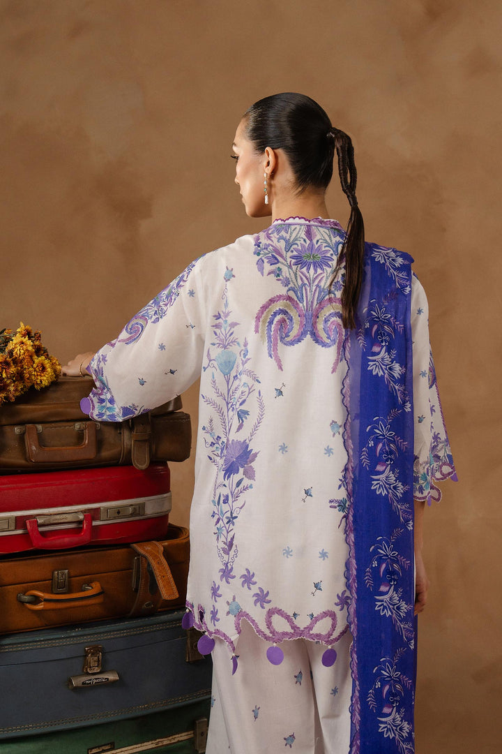 Sana Safinaz - Muzlin Lawn Unstitch Suit For Women - 3 Piece