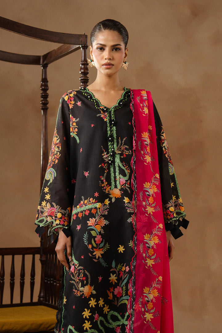 Sana Safinaz - Muzlin Lawn Unstitch Suit For Women - 3 Piece