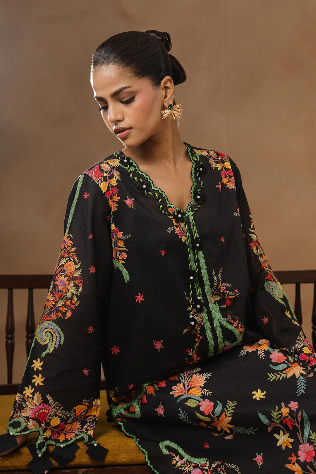 Sana Safinaz - Muzlin Lawn Unstitch Suit For Women - 3 Piece