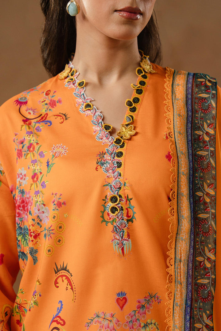 Sana Safinaz - Muzlin Lawn Unstitch Suit For Women - 3 Piece