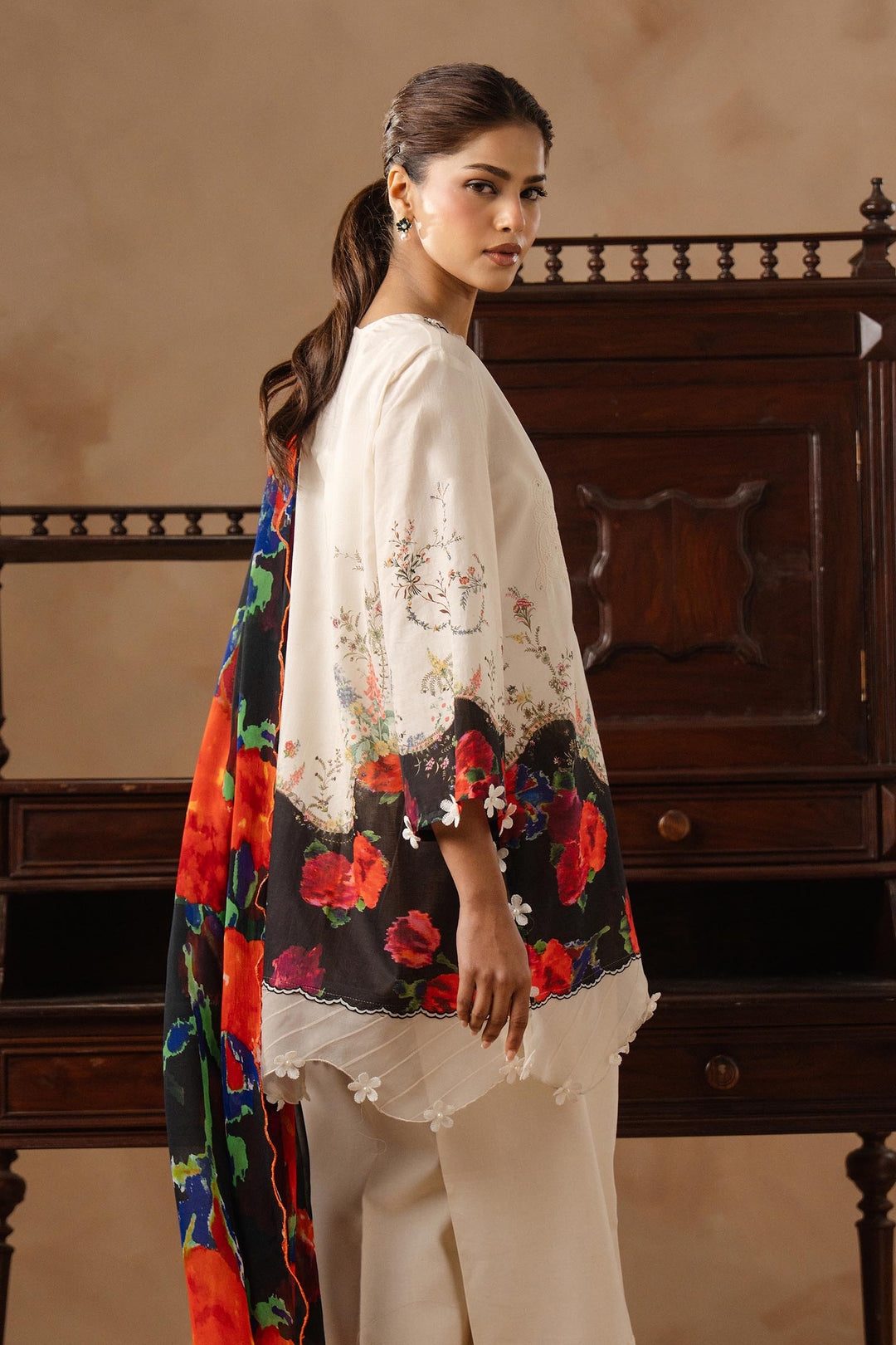 Sana Safinaz - Muzlin Lawn Unstitch Suit For Women - 3 Piece