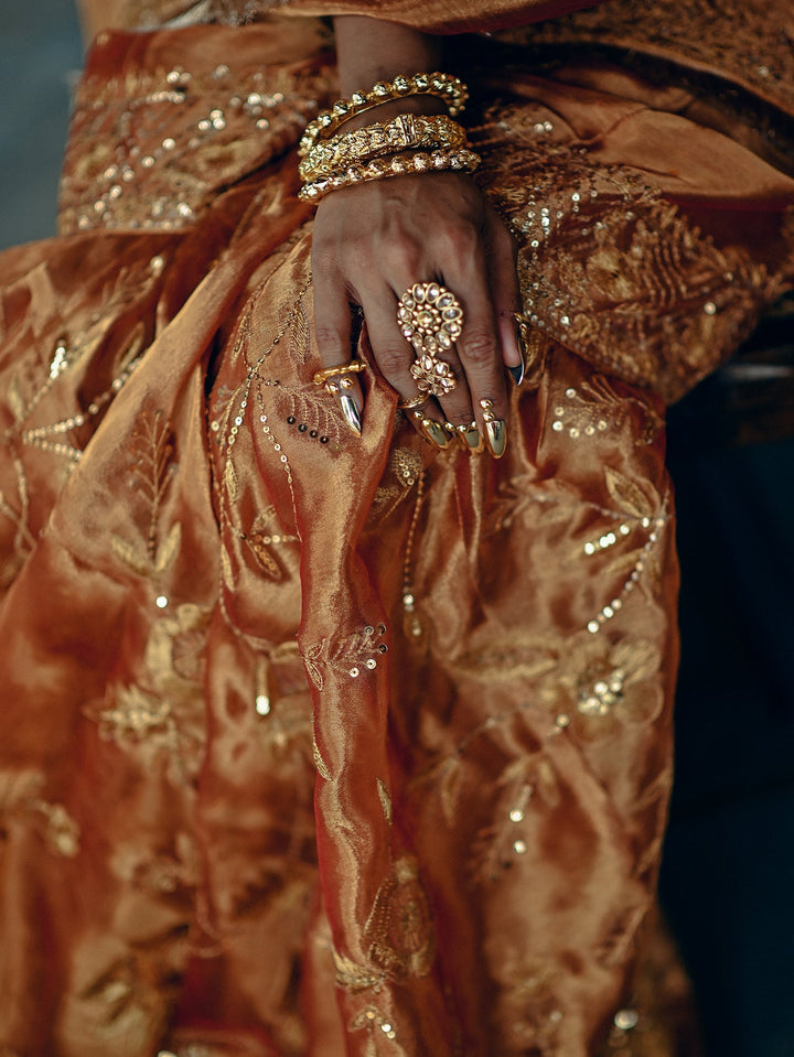 Sanam Chaudhri MALA Orange 3 Piece