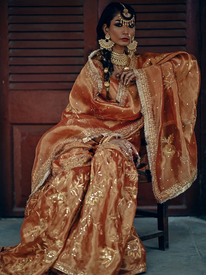 Sanam Chaudhri MALA Orange 3 Piece