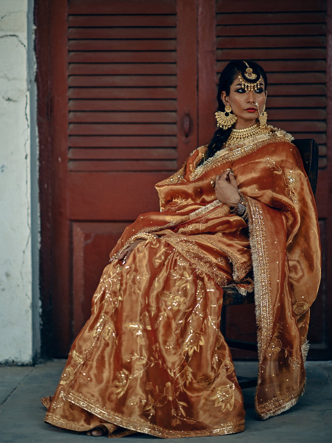 Sanam Chaudhri MALA Orange 3 Piece