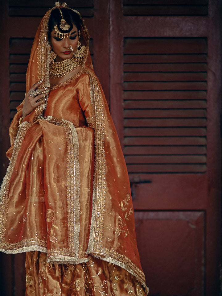 Sanam Chaudhri MALA Orange 3 Piece
