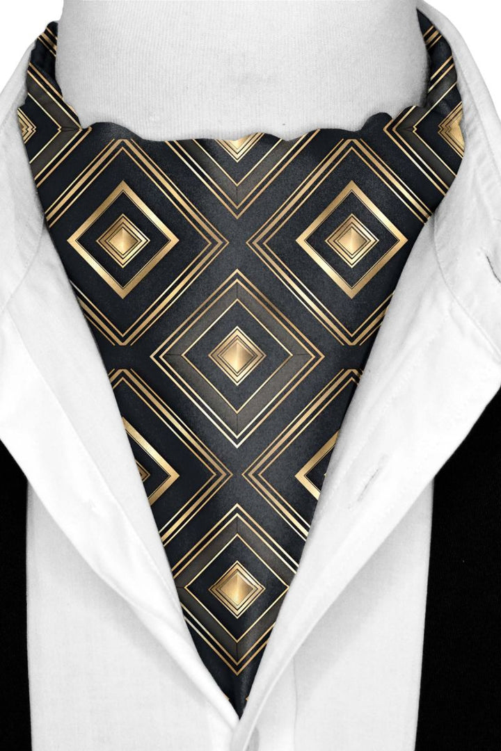 Black Wolf - GATSBY SILK ASCOT - Black - 1 Piece