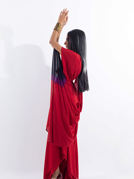 Sanam Chaudhri MEDICI Red 2 Piece