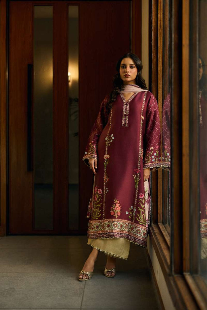 Deepak Perwani - Elysian Silk Suit For Women - 3 Piece