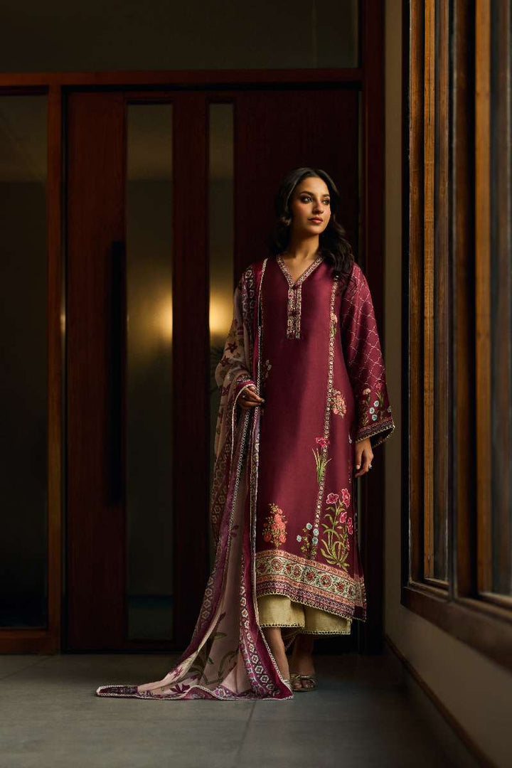 Deepak Perwani - Elysian Silk Suit For Women - 3 Piece