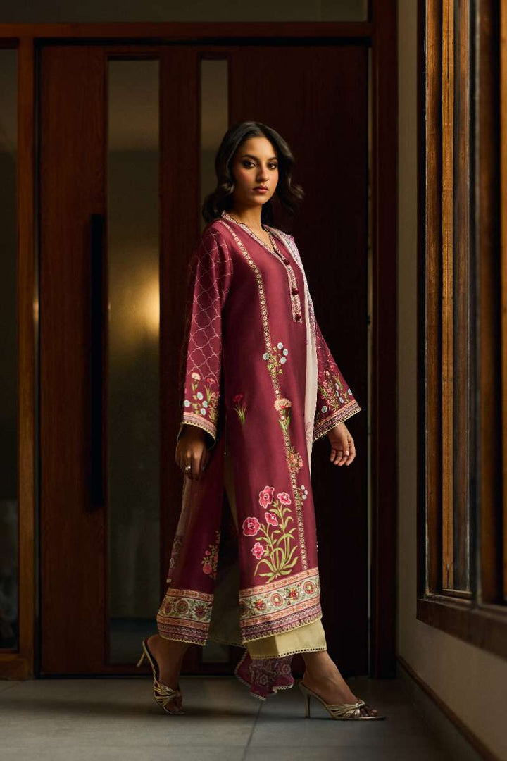 Deepak Perwani - Elysian Silk Suit For Women - 3 Piece