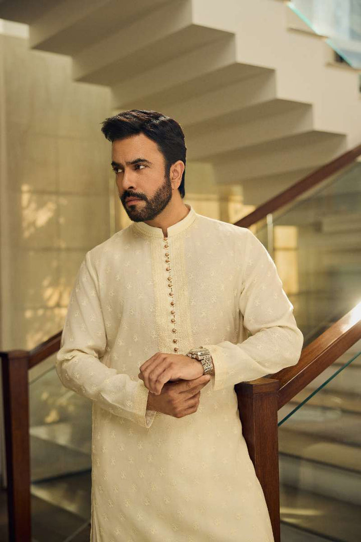 Deepak Perwani - Velvet Jacket For Men - Maroon - 1 Piece