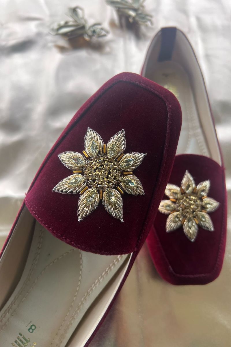 MILLI SHOES - Fancy Loafer - Maroon - 8512