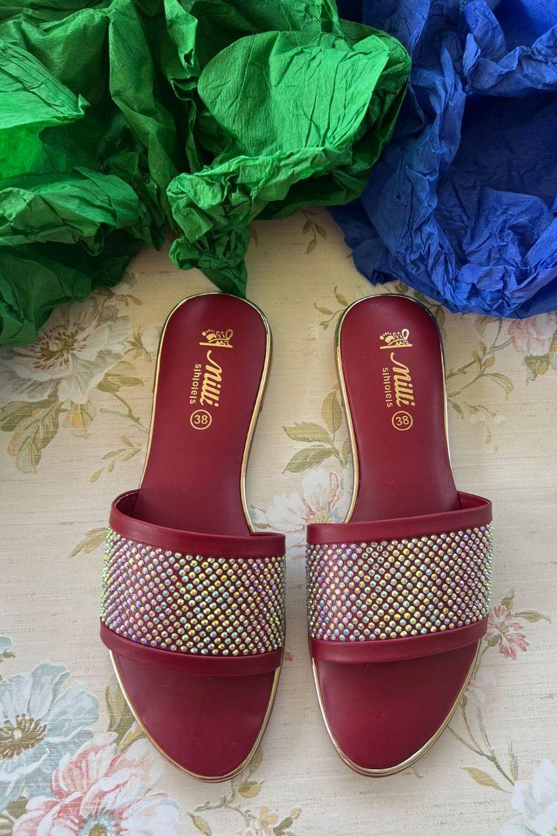 MILLI SHOES - Semi Formal Slides - Red - 1366