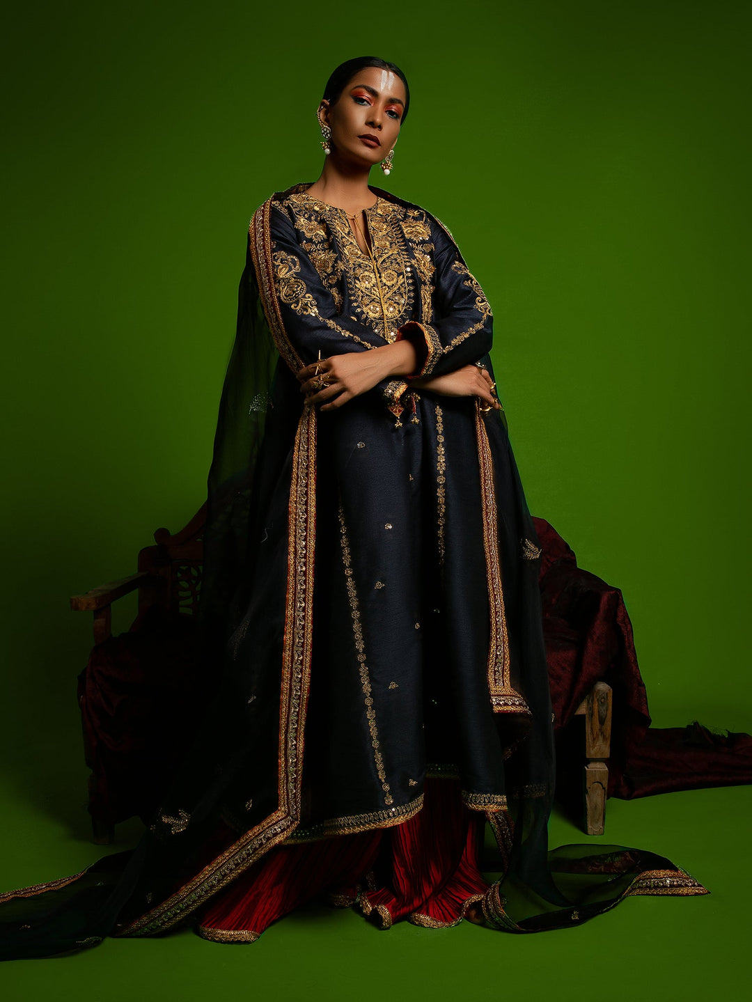 Sanam Chaudhri MIRRA Blue 2 Piece