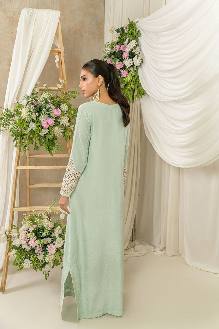 Alishba Kashif - MIST - Aqua - Korean Rawsilk - 1 Piece