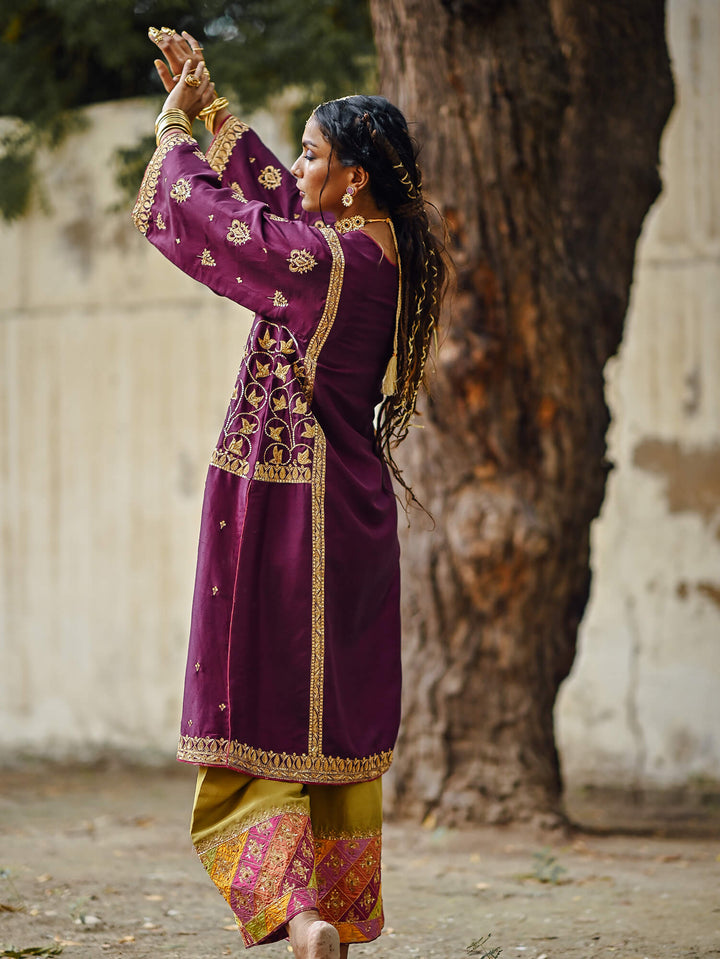 Sanam Chaudhri MITHEE Purple 2 Piece