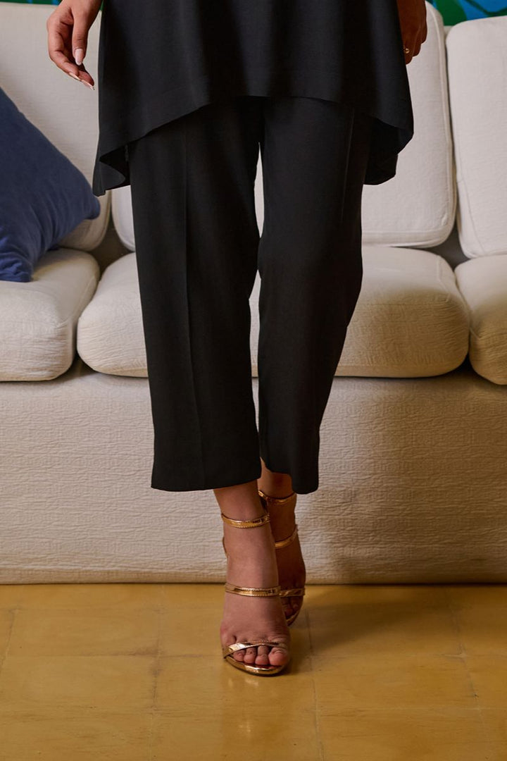 Maheen Khan - CALA - Crepe - Black - 1 Piece