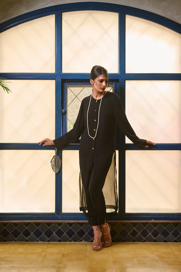 Maheen Khan - SLIMS - Crepe - Black - 1 Piece