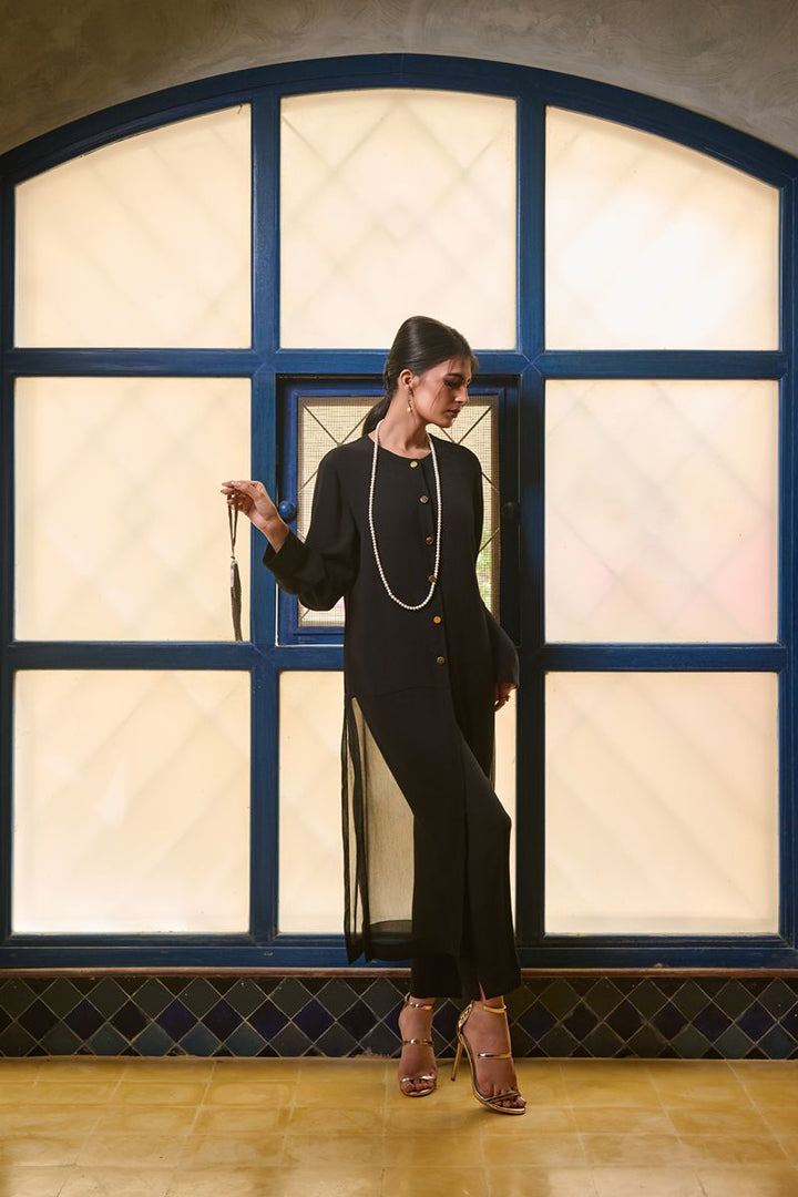 Maheen Khan - SLIMS - Crepe - Black - 1 Piece