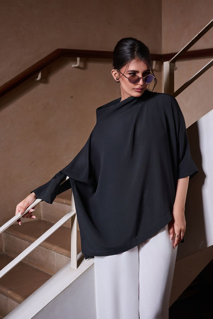 Maheen Khan - LILA - Crepe - Black - 1 Piece