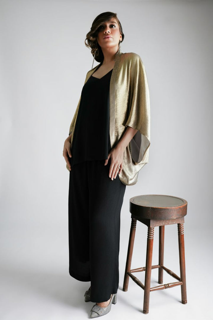 Maheen Khan - Grey GOLD DUST - SHIMMER SILK - 1 Piece