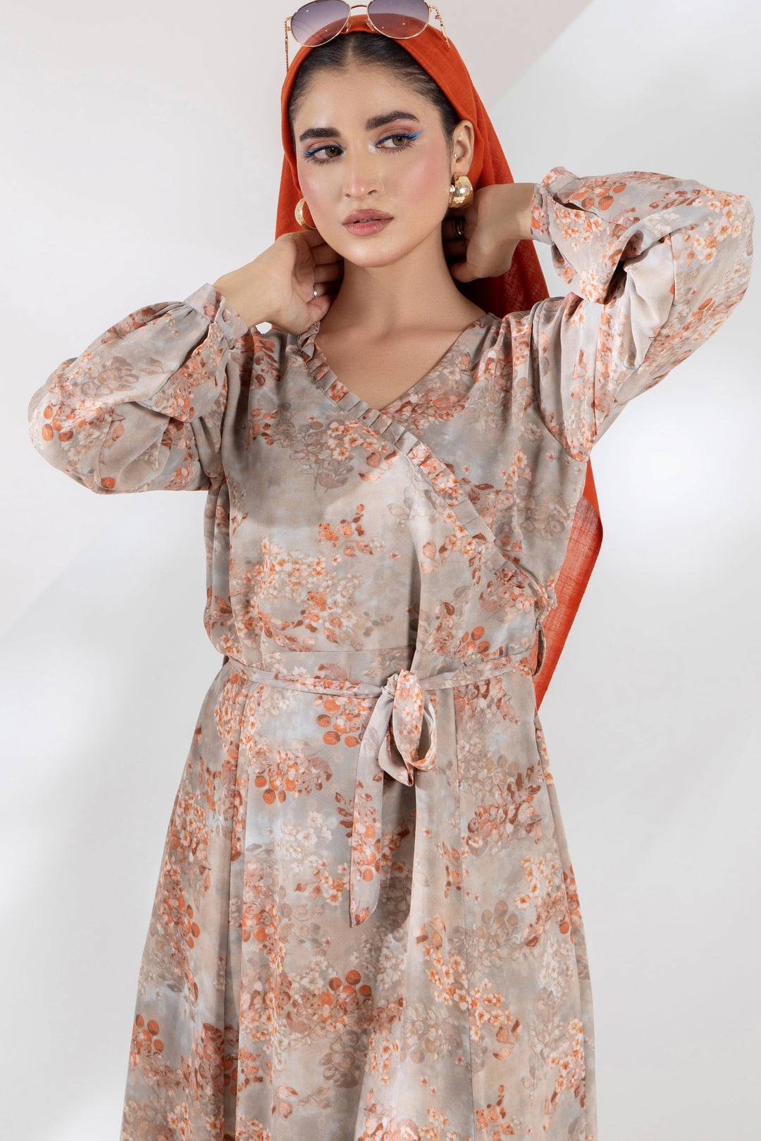 Malbus - Mahira - Chiffon - Pebble - 1 Piece