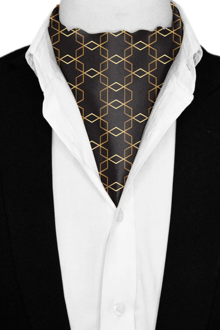Black Wolf - BURBERRY CHOCOLATE SILK ASCOT - Black - 1 Piece