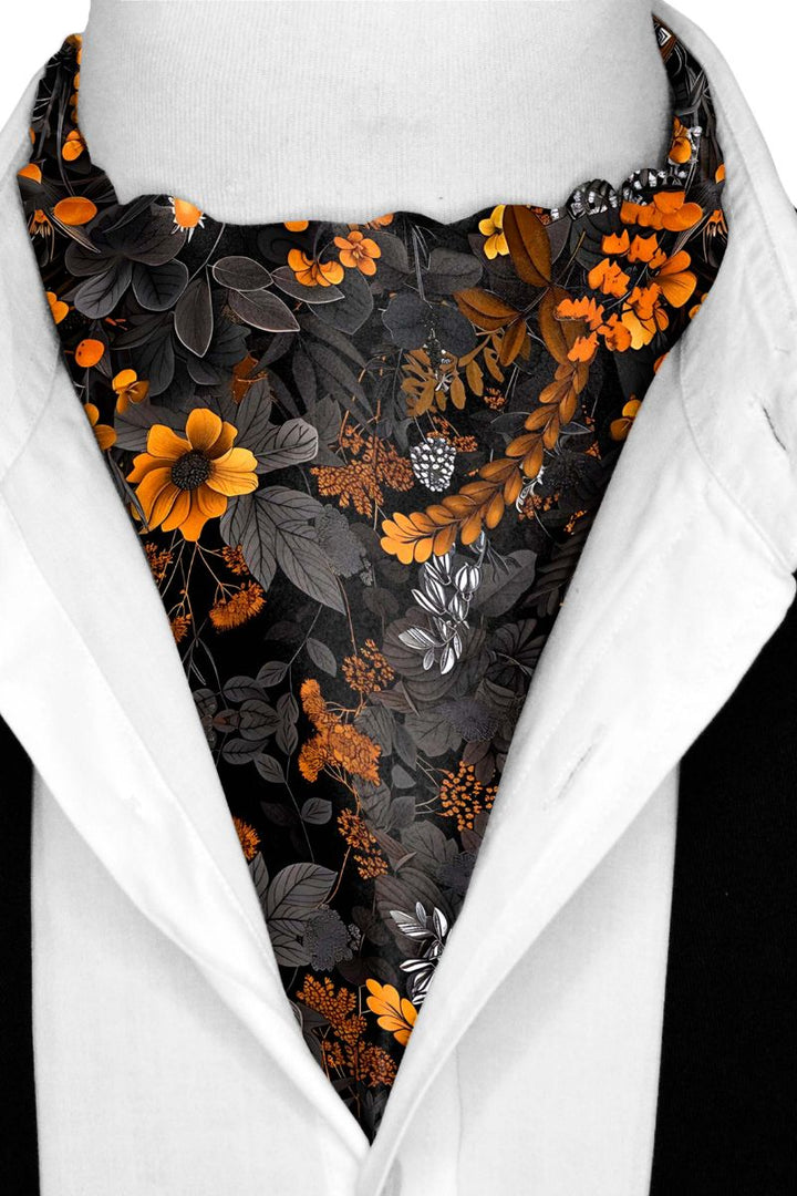 Black Wolf - HALLOWEEN TREE SILK ASCOT - Black - 1 Piece