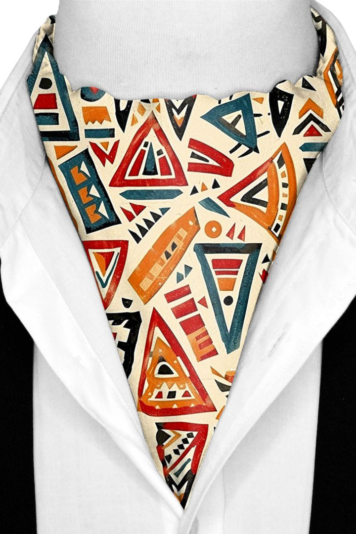 Black Wolf - WONDERLAND SILK ASCOT - Beige - 1 Piece