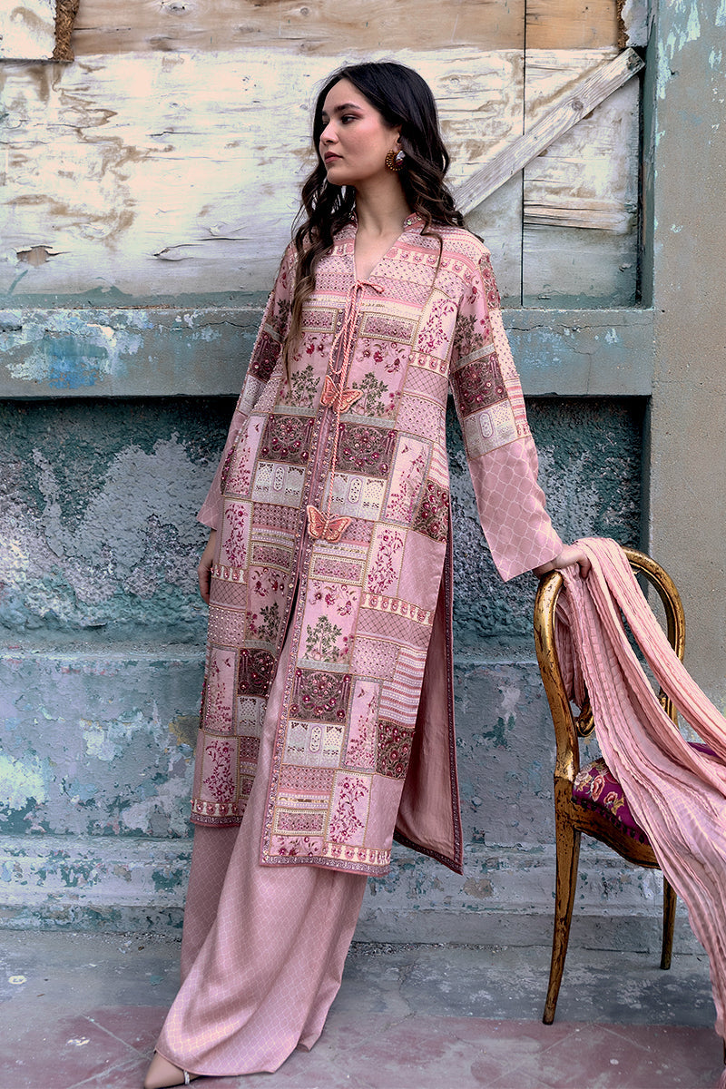 Shamaeel - Rose Mosaic - Viscose Silk