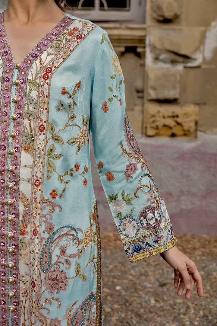 Shamaeel - Celeste Bloom - Viscose Silk/Cotton Silk