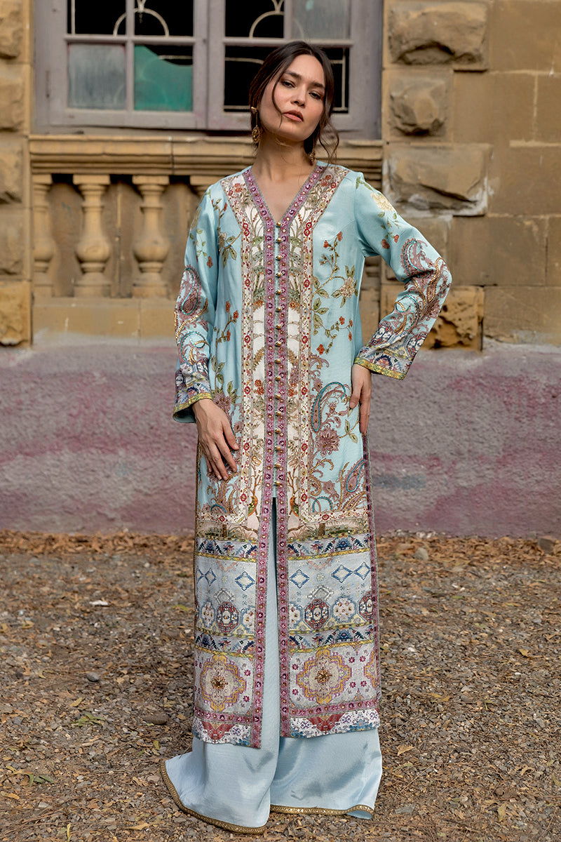 Shamaeel - Celeste Bloom - Viscose Silk/Cotton Silk