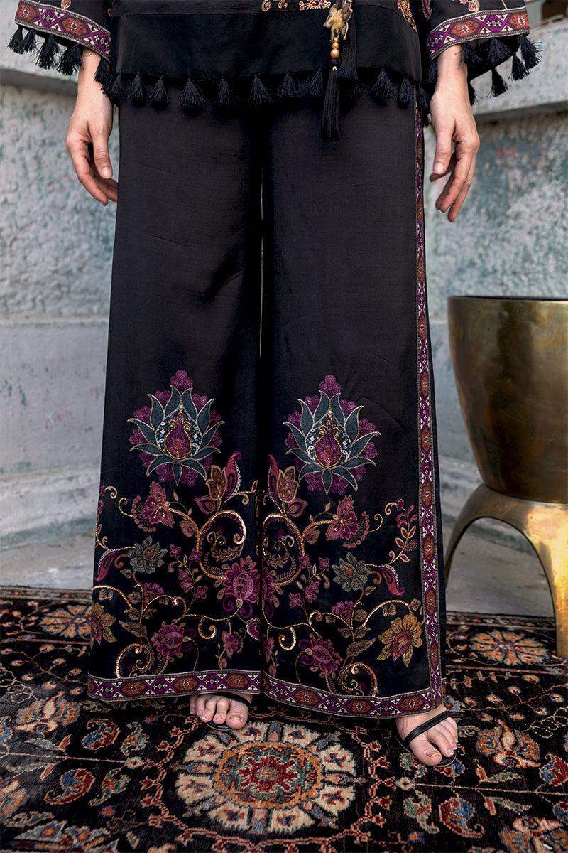 Shamaeel - Midnight Angrakha - Viscose Silk/Organza