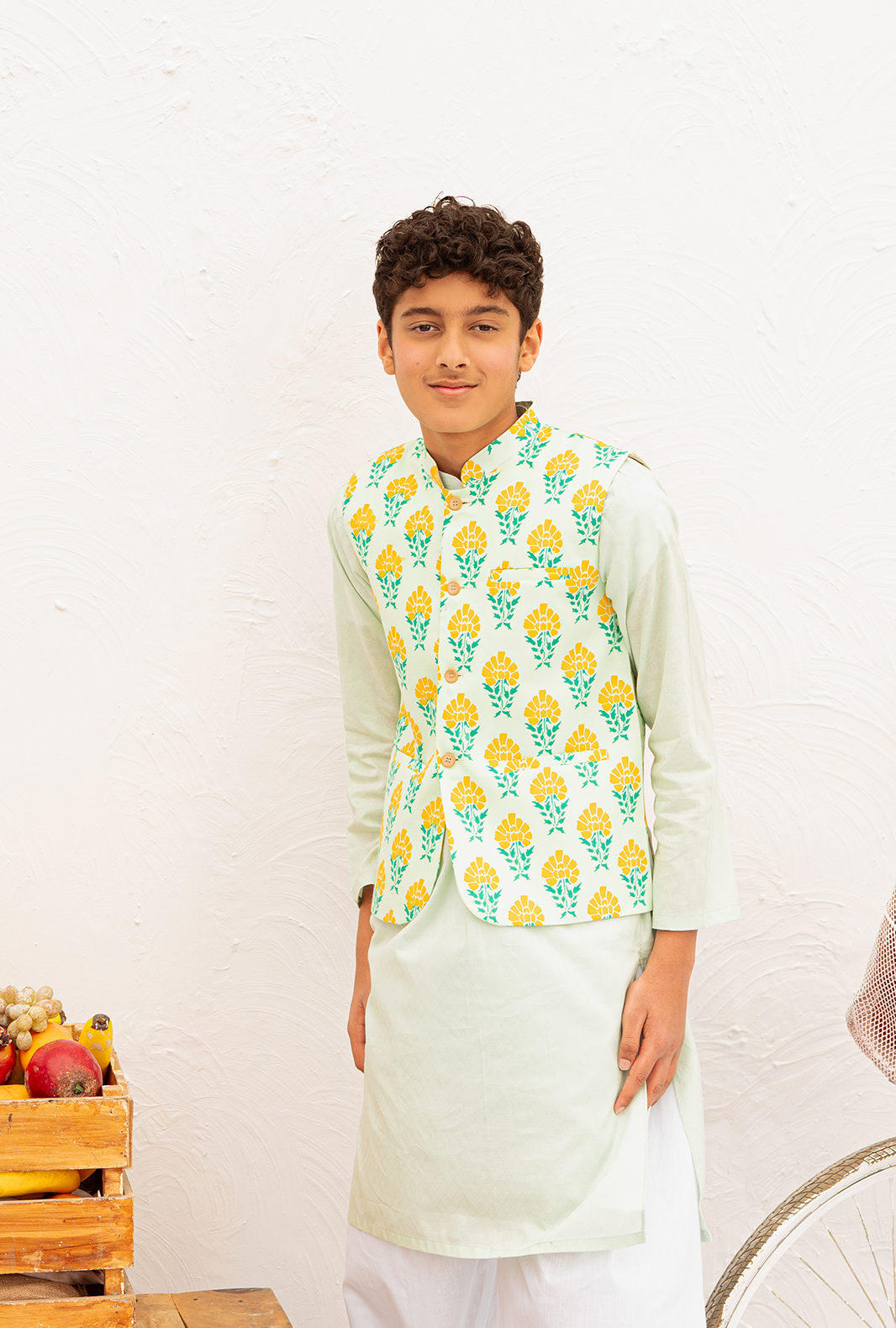 Hummingbirdspk - Mint Mango Sorbet Waistcoat - 1 Piece