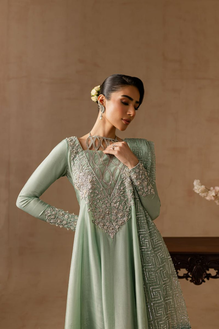 Maria Osama Khan - Aazure - SKY - RAWSILK & Organza - 2 Piece