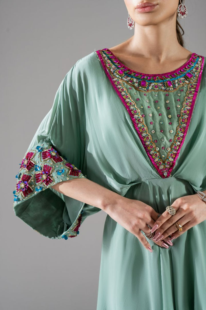 Maria Osama Khan - Astra - Sea green - Grip - 2 Piece