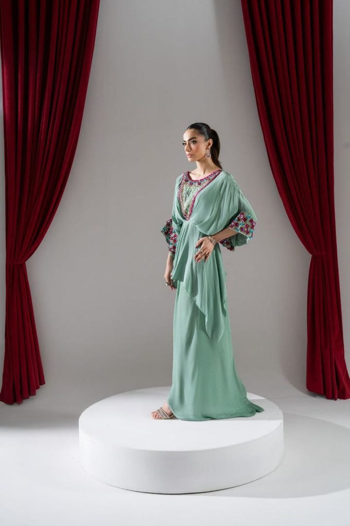 Maria Osama Khan - Astra - Sea green - Grip - 2 Piece