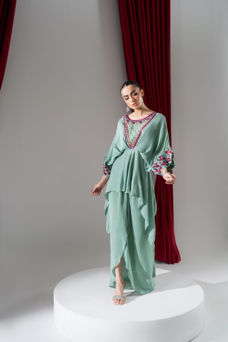 Maria Osama Khan - Astra - Sea green - Grip - 2 Piece
