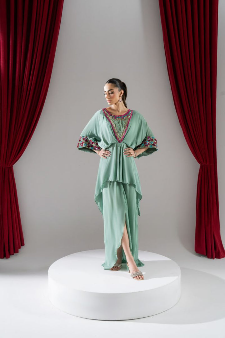 Maria Osama Khan - Astra - Sea green - Grip - 2 Piece