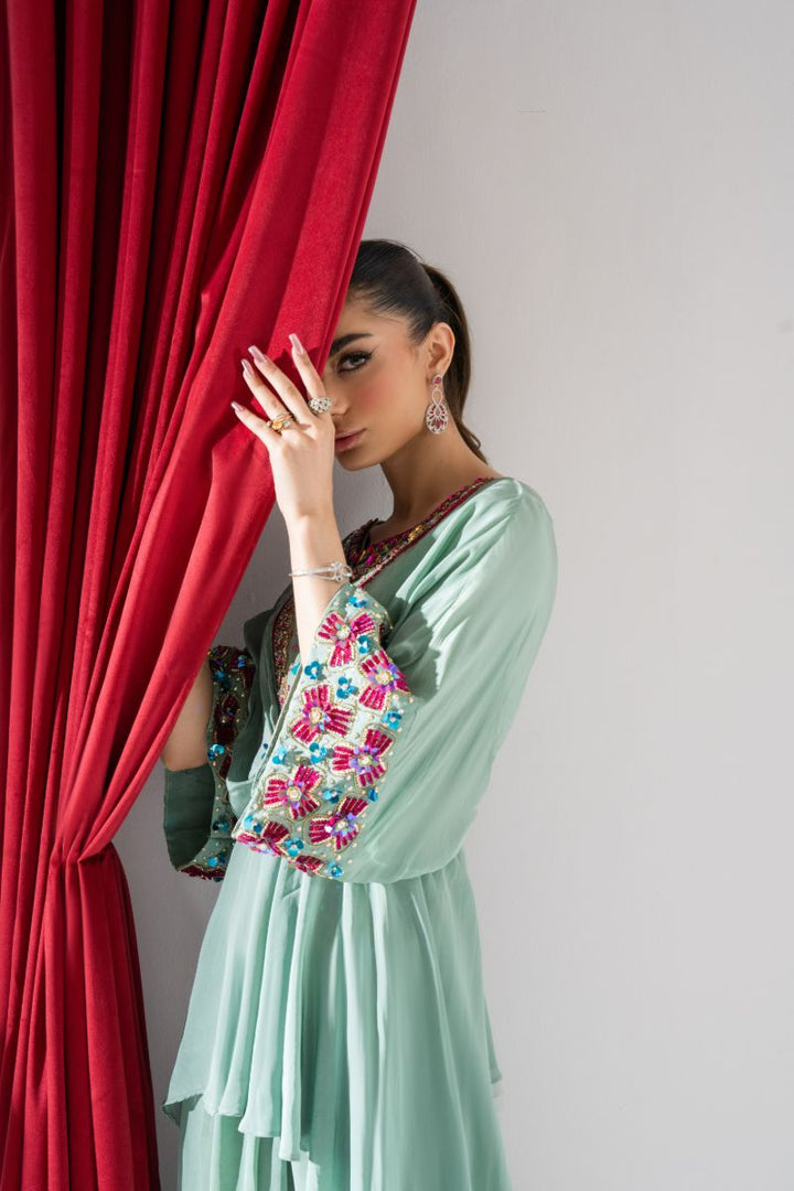 Maria Osama Khan - Astra - Sea green - Grip - 2 Piece