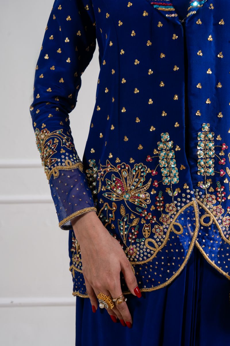 Maria Osama Khan - Electra - Navy Blue  - Grip - 2 Piece