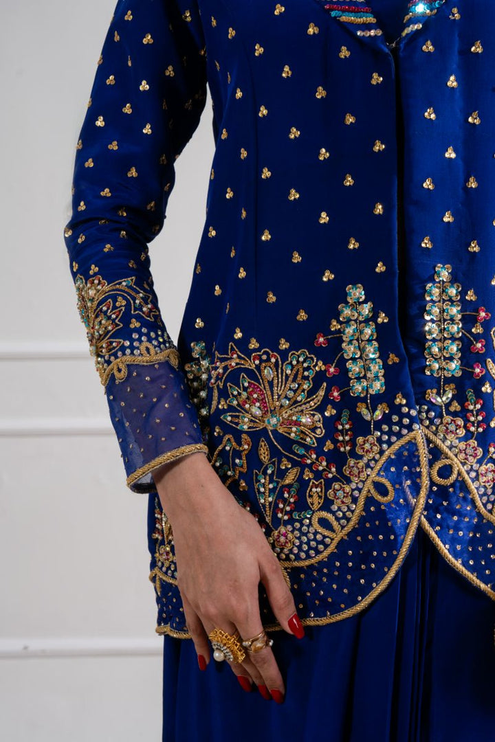 Maria Osama Khan - Electra - Navy Blue  - Grip - 2 Piece
