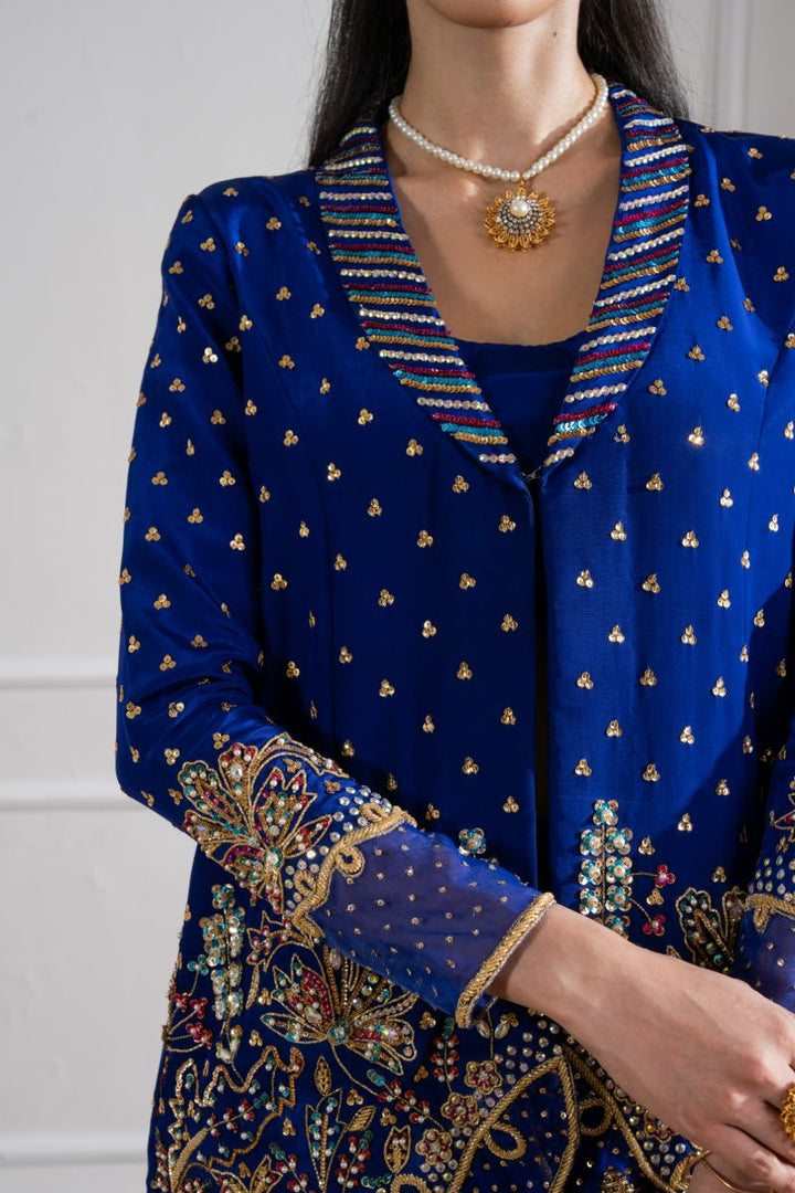 Maria Osama Khan - Electra - Navy Blue  - Grip - 2 Piece