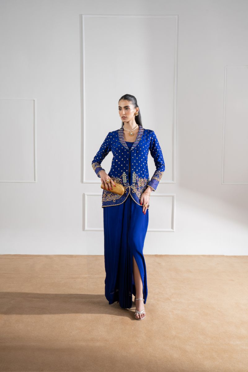 Maria Osama Khan - Electra - Navy Blue  - Grip - 2 Piece