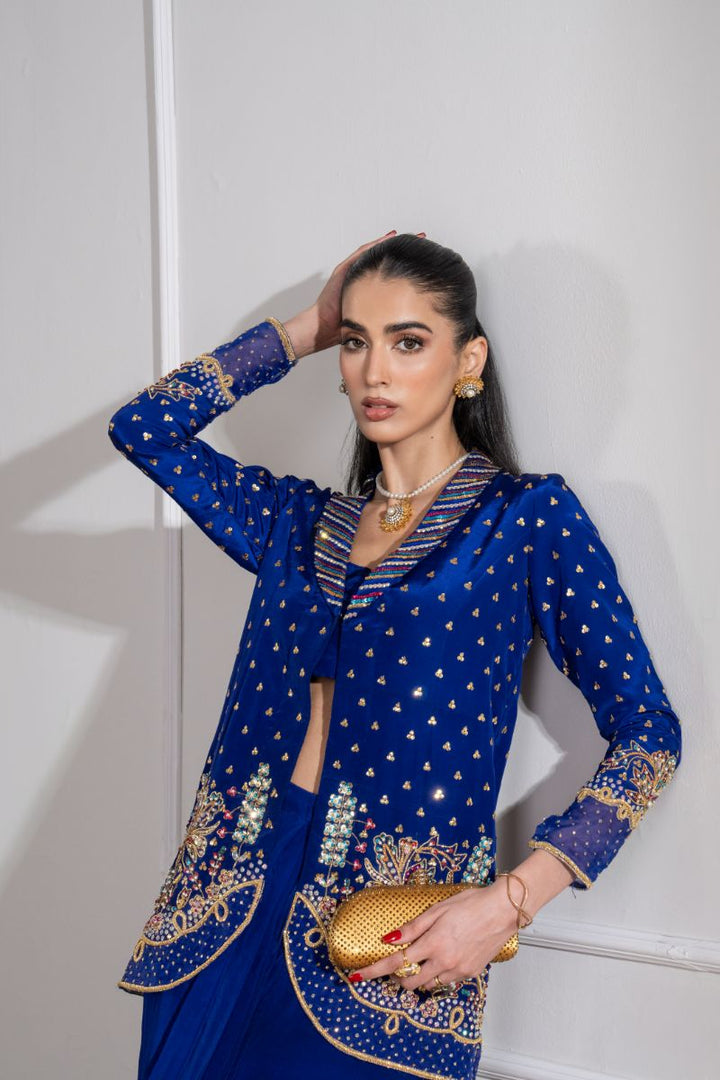 Maria Osama Khan - Electra - Navy Blue  - Grip - 2 Piece